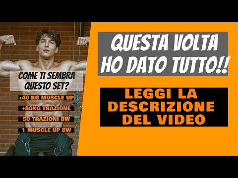 Set di Chiozzi Simone | calisthenics - 40kg muscle up 80kg trazione 50 trazioni e 1 muscle up