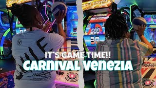 Carnival Venezia Cruise | Second Sea Day Vlog | IL VIAGGIO Restaurant | Arcade Games and more.