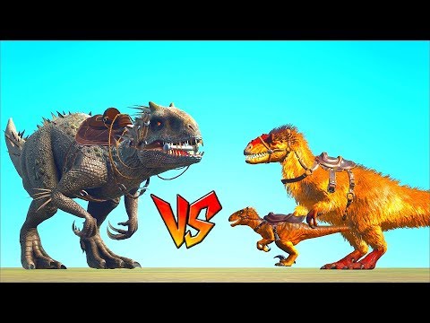 Ark Survival - INDOMINUS REX vs INDO RAPTOR + YUTYRANNUS [Ep.97]