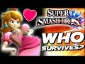 Super Smash Bros WHO CAN SURVIVE Peach's ...