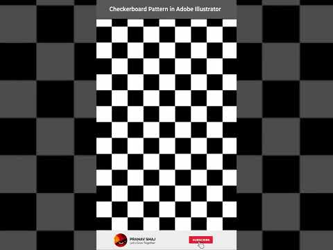 Checkerboard pattern in Adobe illustrator - ichimatsu #illustrator #tutorial #illustration #pattern