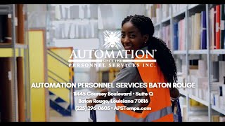 Automation Personnel Services Baton Rouge - A Great Job Is Waiting For You