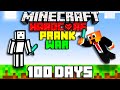 I Survived 100 Days In A Prank War On Hardcore Minecraft Minecraft Hardcore 100 Days DUO