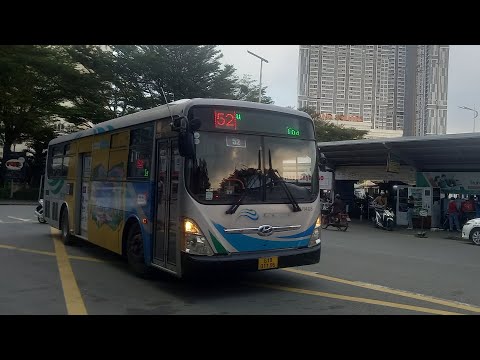 KAZE BUS - Full hành trình lượt đi tuyến 52 (Tuyến xanh) (Tòa nhà Becamex - VPXB Becamex Toyu)