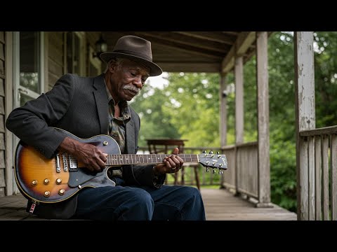 Dark October Blues - Late Evening Blues Music Played On Guitar And Piano|