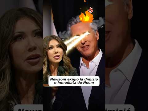 Gavin Newson le pidió a Norm que renunciara de inmediato.#shorts #celebrity #kristinoem #gavinnewsom