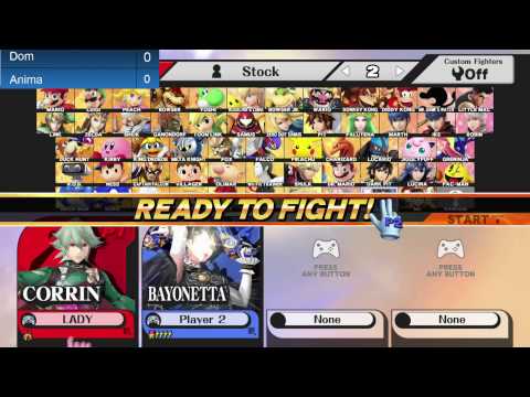LBTR 2017-Dom(Bayonetta) vs Anima(Corrin) Losers Round 6 SSB4