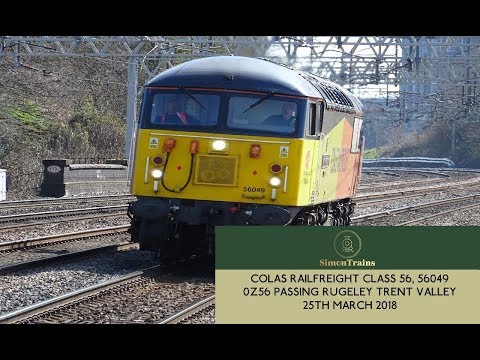 CRF Class 56, 56049, 0Z56 passing Rugeley Trent Valley (25th March 2019)