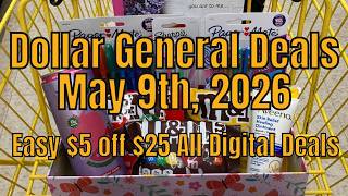 5/9/26 - Dollar General $5 off $25 Couponing Deals For Saturday