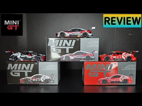 Feature Image thumbnail for the video blog Mini GT - Honda NSX-GT Type S GT500 Arta Mugen & Modulo - 2023 Super GT Series - REVIEW by  booster_diecast