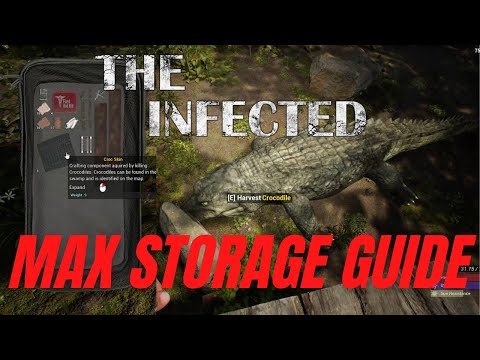 How to get CROC Skins for Biggest STORAGE (Large Backpack) | The Infected Guide Tutorial
