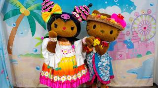 クロミ＆キティのペアグリが可愛過ぎてパニック‼️【ハーモニーランド】