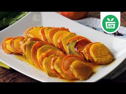 VEGAN || Roasted Beets and Persimmons with Orange Honey Gastrique