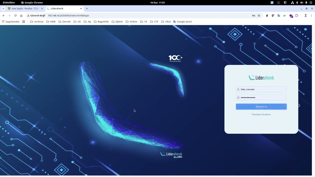 1. Pardus Server Üzerine Lider Ahenk Merkezi Yönetim Sistemi Kurulumu (Ağ Yapısının Tanıtımı)