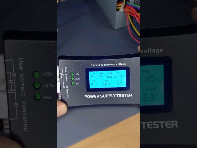 Vídeo relacionado con Probador de Alimentación de PC de Computadora Probador de Alimentación, Tester de Alimentación de Conectores ATX Fuente de Alimentación ATX Inspección y Herramienta