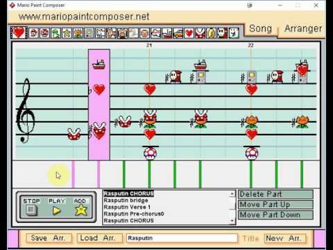Rasputin - Boney M (Made in Mario Paint Composer)
