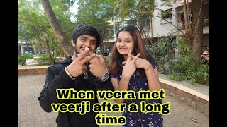 Veera met veerji | meeting Bhavesh bhaiya after a long time| Harshita ojha |Bhavesh balchandani | video
