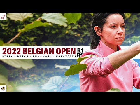 2022 PDGA Euro Tour #9 - Belgian Open | FPO R1B9 Feature Card | Liivamägi, Steen, Posch, Moravcová