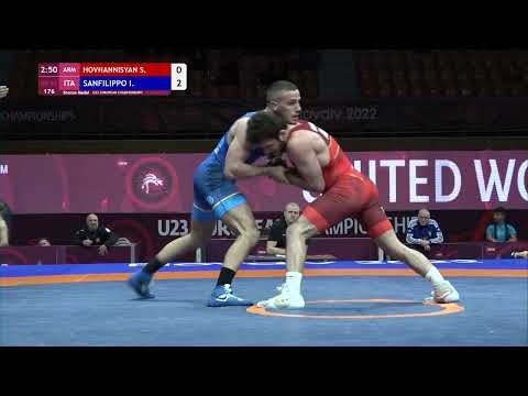 BRONZE GR - 67 kg: S. HOVHANNISYAN (ARM) v. I. SANFILIPPO (ITA)