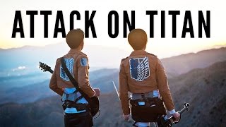 【Attack on Titan】OP 1 - Electric Violin | Guitar Cover ft. SavingChristmas409