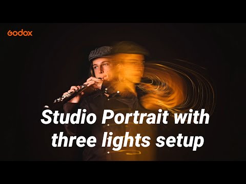 Studio Portrait with three lights setup (feat. Godox #AD300Pro #AD200Pro &#VL300)