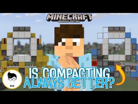 The Bow Tie Man - Minecraft BE: HOW TO COMPACT REDSTONE!  and why you shouldn’t!? (PE/Xbox/PS4/Windows10/Switch)