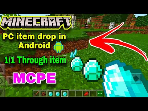 C A Gaming - How to item drop one click || Minecraft item drop like PC 💻    one by one