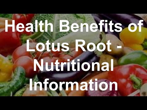 Health benefits of lotus root - nutritional information