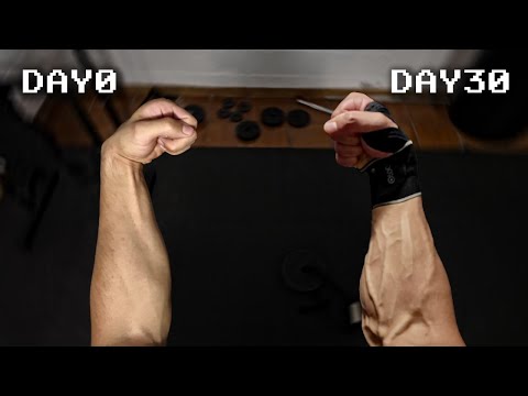 30 Days of INSANE Arm wrestler forearm training (HUGE transformation!)