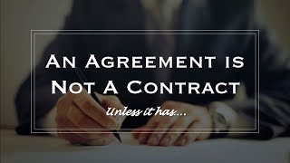 Contract series: When an Agreement Becomes Binding