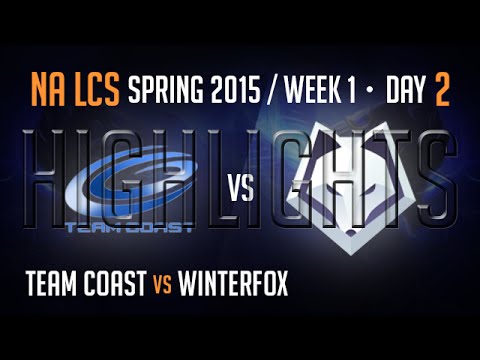 Team Coast vs Winterfox (Highlights) | S5 NA LCS Spring 2015 Week 1 Day 2 Game 2 | CST vs WFX