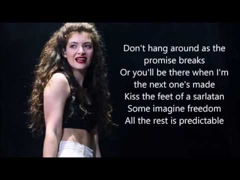 Lorde - Ladder Song | Lyrics (2014)
