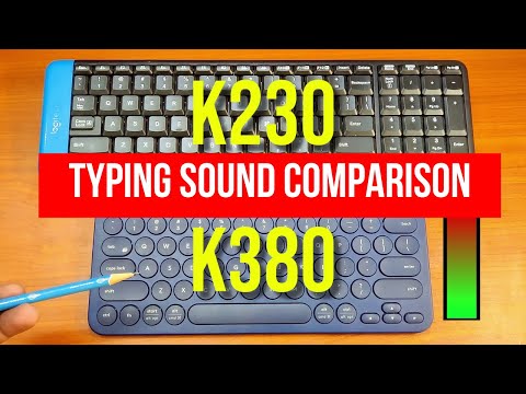 Typing Sounds: Logitech K230 (KB 220) vs. Logitech K380 Multi Device Bluetooth Keyboard