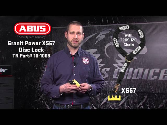 Abus Web Yellow GRANIT Sledg 77 Motorcycle Scooter Bike Brake Disc Lock Level 17 2