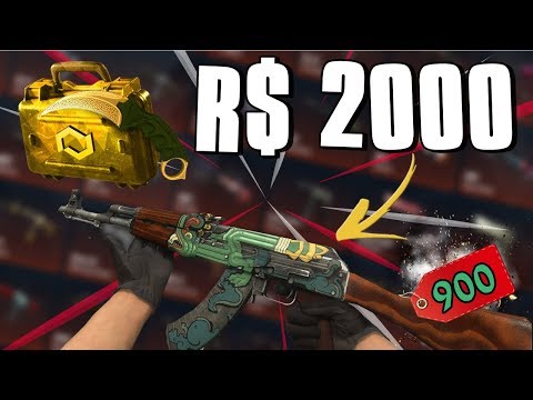 PROFITEI R$2000 REAIS no CSGO.NET (FIRE SERPENT, LUVAS e FACA)