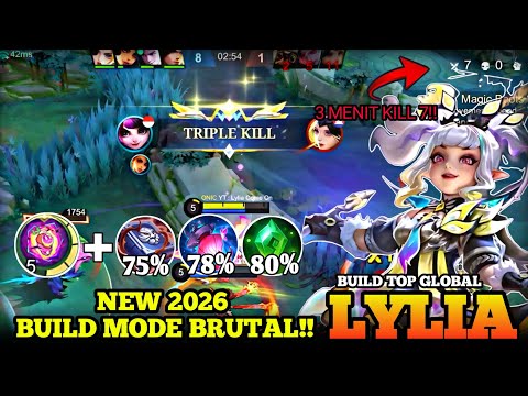 BUILD TERSAKIT LYLIA 2026 TERBARU!! CARA MAIN LYLIA 2026 | Build Top 1 Global Lylia ~ Lylia Gameplay