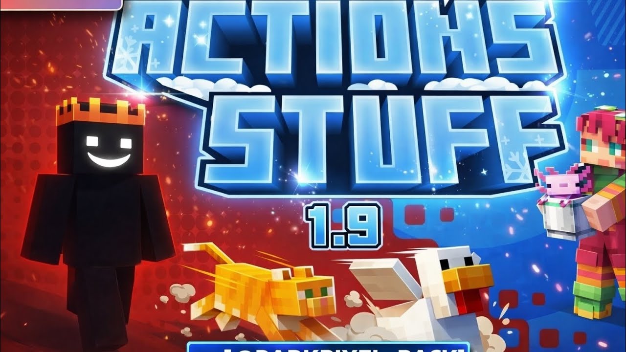Actions And Stuff 1.9 Update | Download Mediafire | 🔥 Best Animation Addon | For MCPE 1.21+