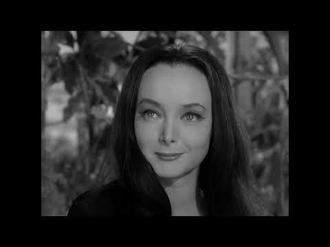 Morticia Addams being iconic for 10 minutes straight (1964 series)