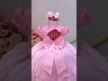 Vestido Infantil Rosa C/ Borboletas e Strass no Busto Luxo