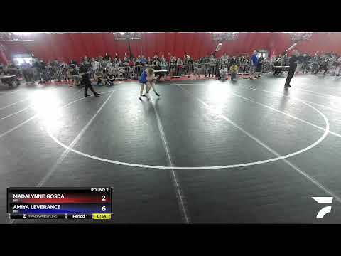 112 Lbs Round 2 - Madalynne Gosda, WI Vs Amiya Leverance, WI De33