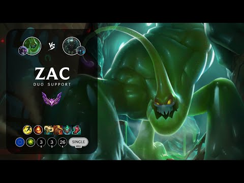 Zac Support vs Pyke - EUW Master Patch 13.21