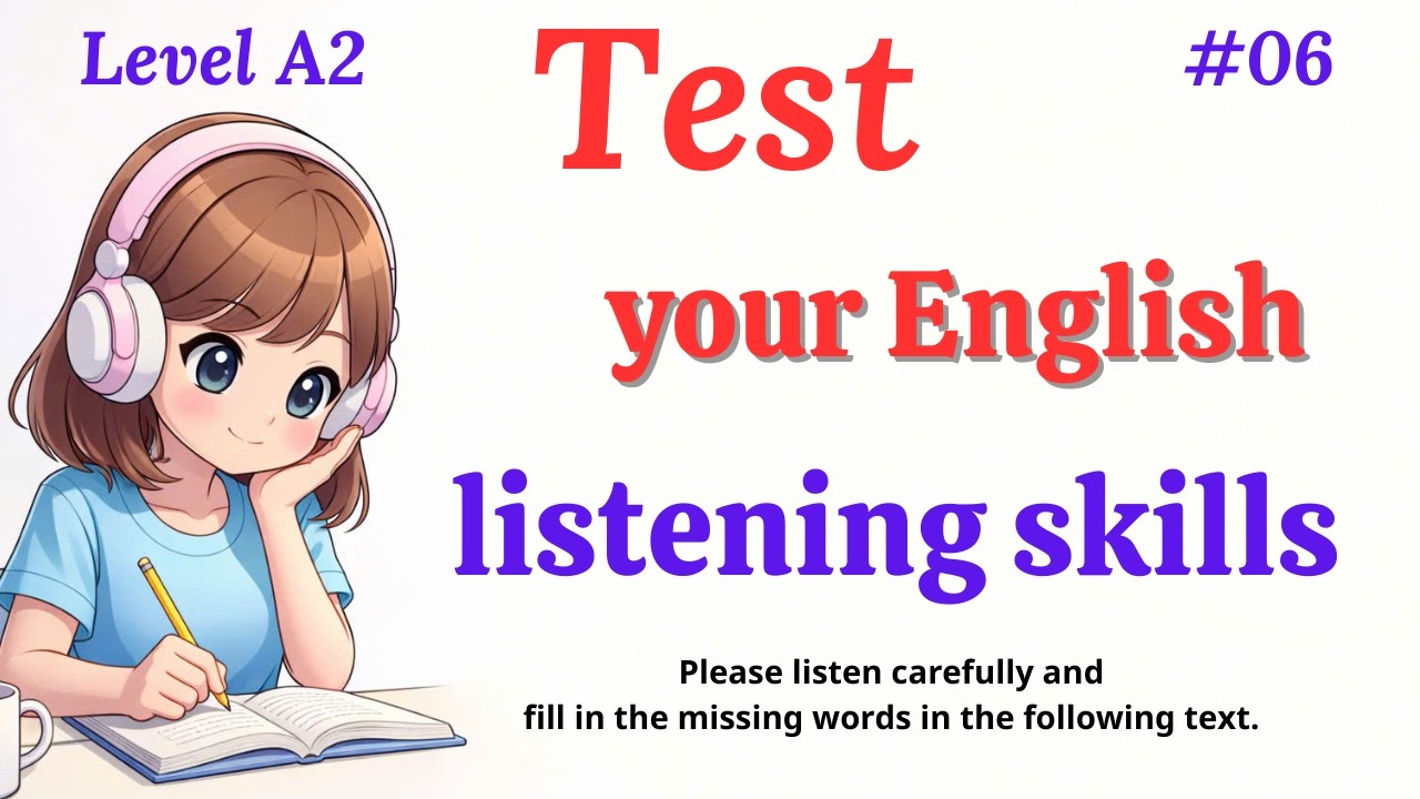 English Listening Test and Practice ✅ Level A2 ✅ Improve Your English Skills