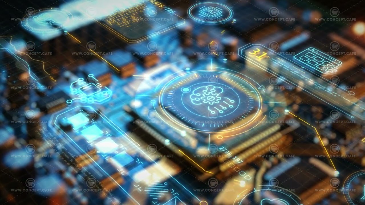 Artificial intelligence processing data on a microchip circuit board