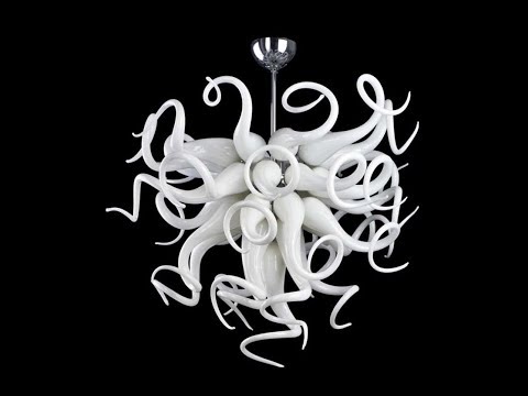 Lampadario in vetro Riccio