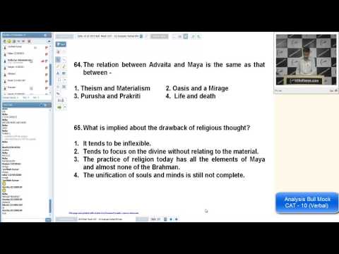 Analysis Bull Mock CAT - 10 (Verbal)