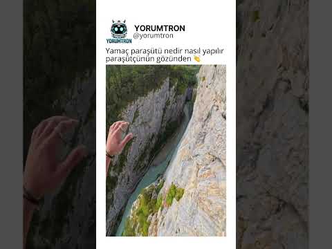 Yamaç paraşütü nedir nasıl yapılır paraşütçünün gözünden 👏