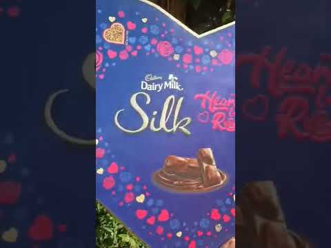 new valentine's day special Cadbury dairy milk silk heart's & roses chocolate Box #shorts