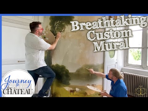 REVEAL - Custom 18th Century Mural for the Chateau Grand Staircase