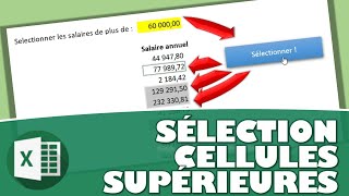 COMMENT SELECTIONNER DES CELLULES EN FONCTION DE LEUR VALEUR EN 1 CLIC SUR EXCEL