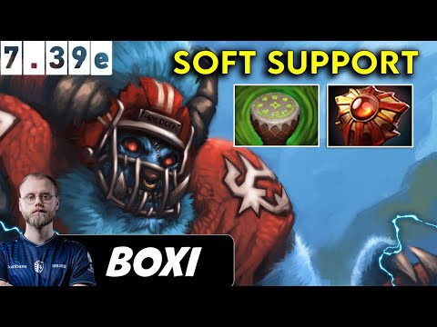 Boxi Spirit Breaker Soft Support - Dota 2 Patch 7.39e Pro Player Gameplay